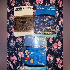 Disney children’s face masks (ages 4 up) set of 3